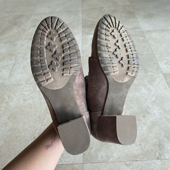 Madden Girl Brown Suede Torch Lace Up Ankle Boots - Picture 3 of 5